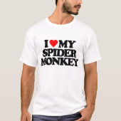 ICH LIEBE MEIN SPIDER-MONKEY T-Shirt (Vorderseite)