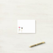 Ich Liebe mein Spielzeug Fox Terrier Post-it Klebezettel (Auf Schreibtisch)