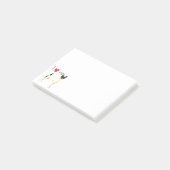 Ich Liebe mein Spielzeug Fox Terrier Post-it Klebezettel (angewinkelt)