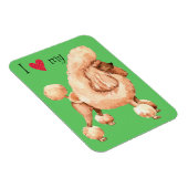 Ich Liebe mein Spielzeug Poodle Magnet (Rechte Seite)