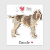 Ich Liebe mein Spinone Italiano Vinyl Sticker (Blatt)