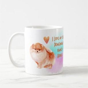 Ich Liebe Mein Spitz Niedlicher, benutzerdefiniert Kaffeetasse
