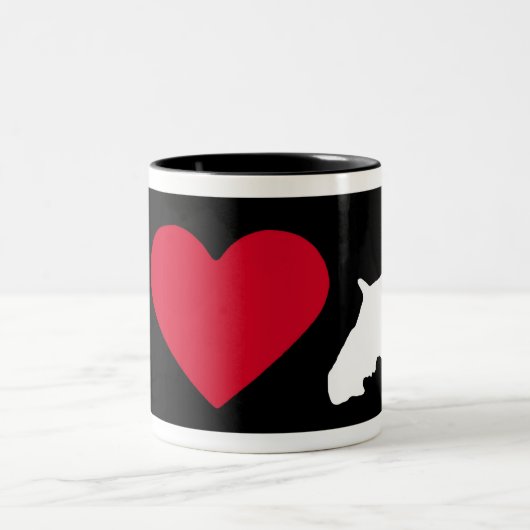 "Ich Liebe mein SpringerSpaniel " Zweifarbige Tasse (Mittel)