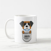 Ich Liebe mein St. Bernard Dog Pet Glühen Herz Kaffeetasse (Links)