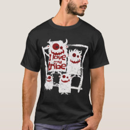 Ich Liebe mein Stamm Funny Monster Familie Hallowe T-Shirt