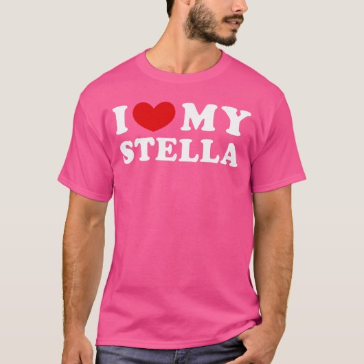 Ich liebe mein Stella-Geschenk T-Shirt (Vorderseite)