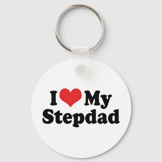 Ich Liebe Mein Stepdad Schlüsselanhänger (Vorderseite)