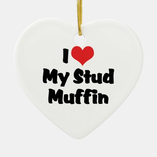 Ich Liebe mein Stud Muffin Ornament (Vorne)