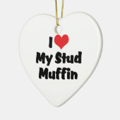 Ich Liebe mein Stud Muffin Ornament (Links)
