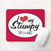 Ich Liebe mein Stumpy (ein Hund) Mousepad (Mit Mouse)