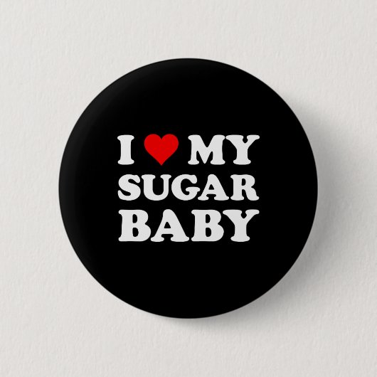 Ich Liebe mein Sugar Ba Button (Vorderseite)