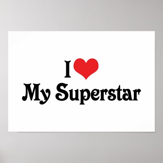 Ich Liebe mein Superstar Poster (Vorne)