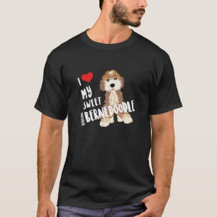 Ich Liebe mein süß Darling Bernedoodle Hund Funny  T-Shirt