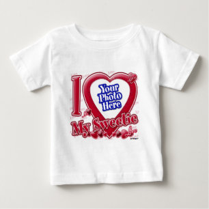 Ich Liebe mein süßes Herz - Foto Baby T-shirt