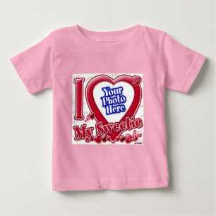 Ich Liebe mein süßes Herz - Foto Baby T-shirt