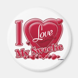 Ich Liebe mein Sweetiot - Herz Magnet