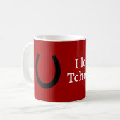 Ich Liebe mein Tchernomor Pferd Kaffeetasse (Vorderseite Links)