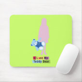 Ich Liebe mein Teddybär Mousepad (Mit Mouse)