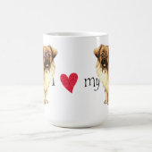 Ich Liebe mein tibetisches Spanisch Kaffeetasse (Mittel)