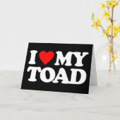 ICH LIEBE MEIN TOAD KARTE (Gelbe Blume)