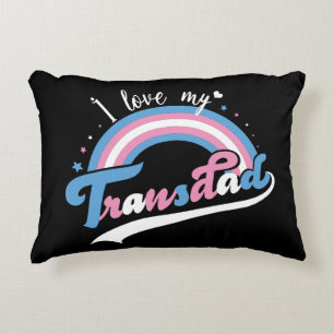 Ich Liebe mein Transdad LGBTQ Transgender Dekokissen