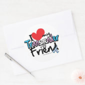 Ich Liebe mein Transgender-Freund Runder Aufkleber (Umschlag)