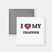 Ich Liebe mein Trapper Magnet (Vorderseite/Rückseite)