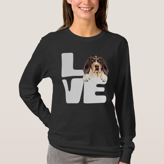 Ich Liebe mein Treeing Walker Coonhound Hund T-Shirt (Vorderseite)
