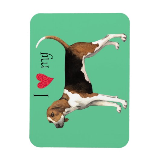 Ich Liebe mein Treeing Walker Magnet (Vertikal)