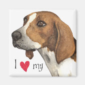 Ich Liebe mein Treeing Walker Magnet (Vorne)