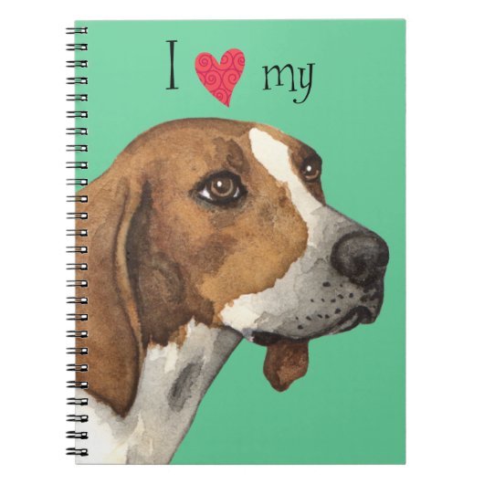 Ich Liebe mein Treeing Walker Notizblock (Vorderseite)