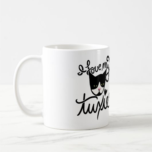 Ich Liebe mein Tuxie Kaffeetasse (Links)