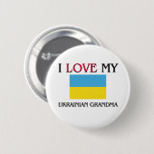 Ich Liebe mein ukrainisches Oma Button (Vorne & Hinten)