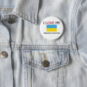 Ich Liebe mein ukrainisches Oma Button (Beispiel)