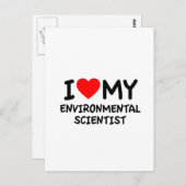 Ich Liebe mein Umweltwissenschaftler Postkarte (Vorne/Hinten)