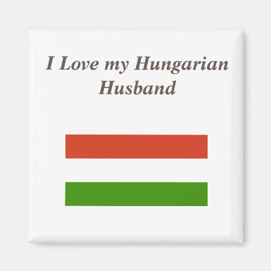 Ich Liebe mein Ungarisches Ehemann Magnet (Vorne)