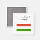 Ich Liebe mein Ungarisches Ehemännischmagnet Magnet (Vorderseite/Rückseite)