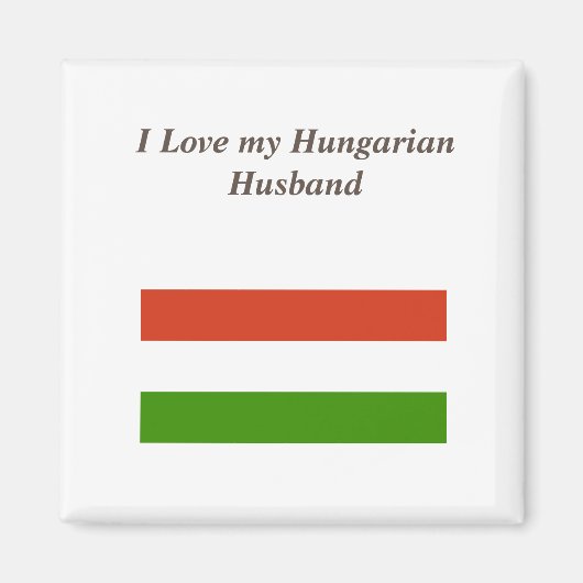 Ich Liebe mein Ungarisches Ehemännischmagnet Magnet (Vorne)