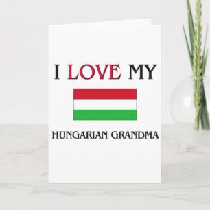 Ich Liebe mein ungarisches Oma Karte