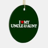 ICH LIEBE MEIN UNKEL UND TATT KERAMIK ORNAMENT (Rechts)