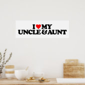 ICH LIEBE MEIN UNKEL UND TATT POSTER (Küche)