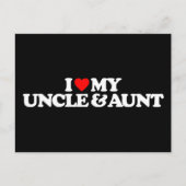 ICH LIEBE MEIN UNKEL UND TATT POSTKARTE (Vorderseite)