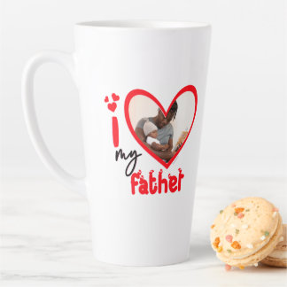 Ich Liebe mein Vater Foto Geschenk Latte Tasse