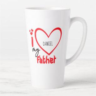 Ich Liebe mein Vater Foto Geschenk Latte Tasse
