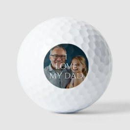Ich Liebe Mein Vater Foto Overlay Golfball