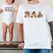 Ich Liebe mein Vater FotoCollage Baby Strampler