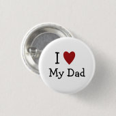 Ich Liebe Mein Vater Pinback Button (Vorne & Hinten)