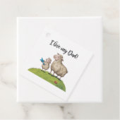 Ich Liebe mein Vater Schafe Geschenkanhänger (Beispiel)