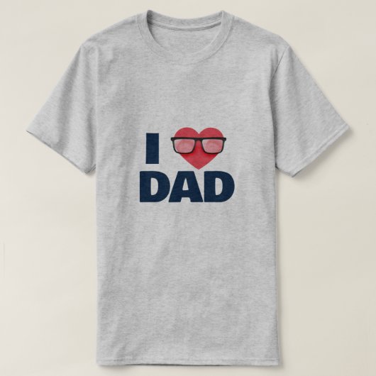 Ich Liebe mein Vater Shirt Geschenke (Design vorne)