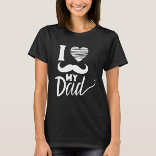 Ich Liebe Mein Vater Vatertag Redewendungen Papa V T-Shirt